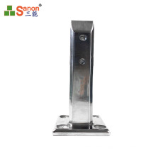 foshan factory  hunting series stainless steel pool column  glass spigot  mirror  or sanding clip 12mm toughened glass